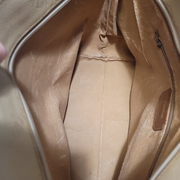 Furla Leather Tote - Cream Leather with "Furla" Logo - Leather Handles/Trim - Picture 10 of 10